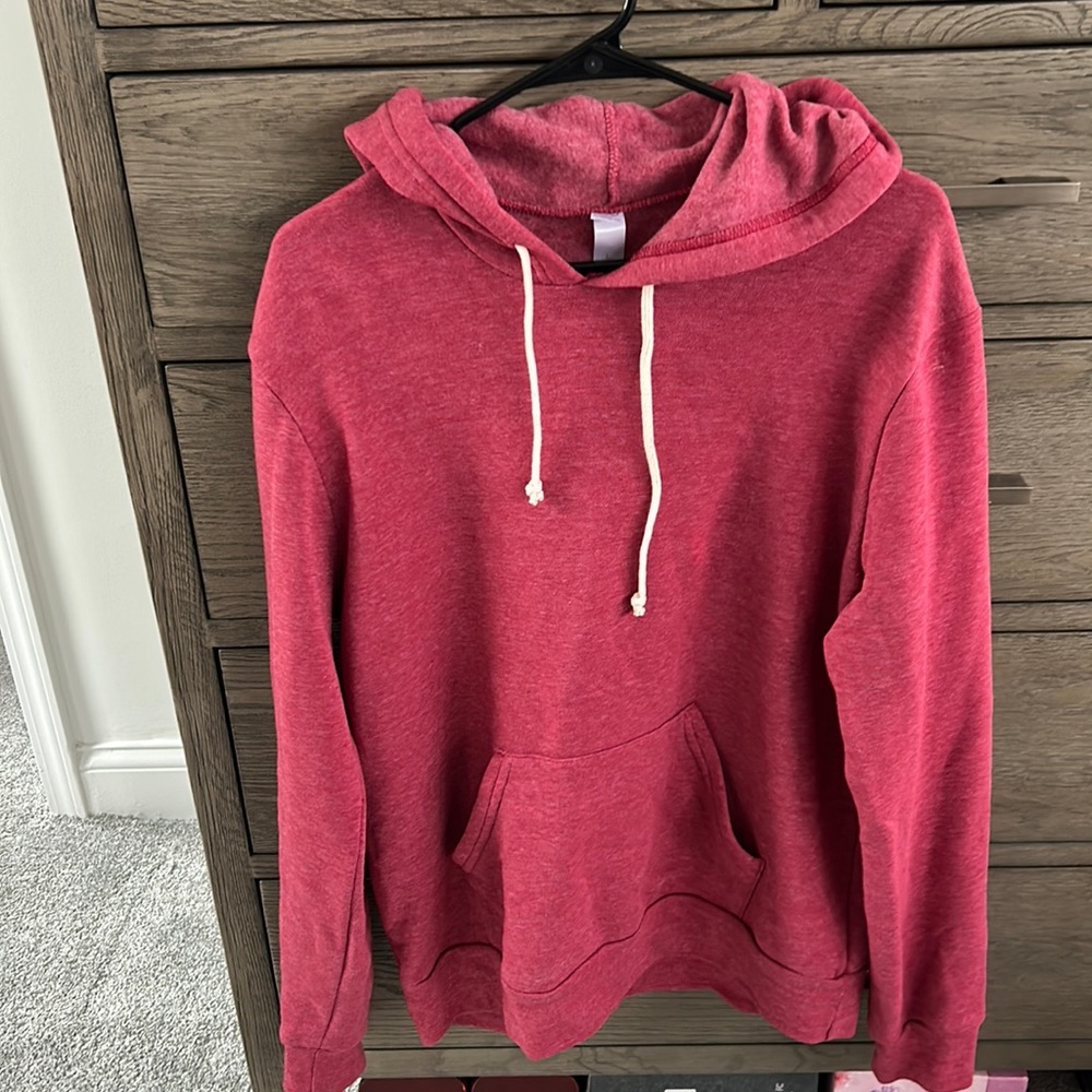 Men’s Red Alternative Earth Hooded Sweatshirt - Size L - Like New